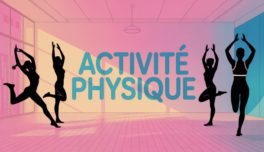 Scene activite physique silhouettes maison