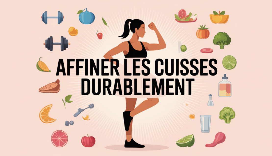 affiner les cuisses durablement femme sportive exercices aliments