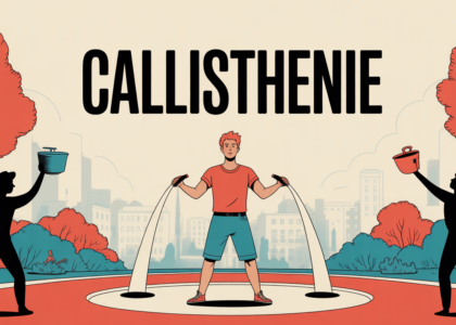 callisthenie personnage pompes parc silhouettes