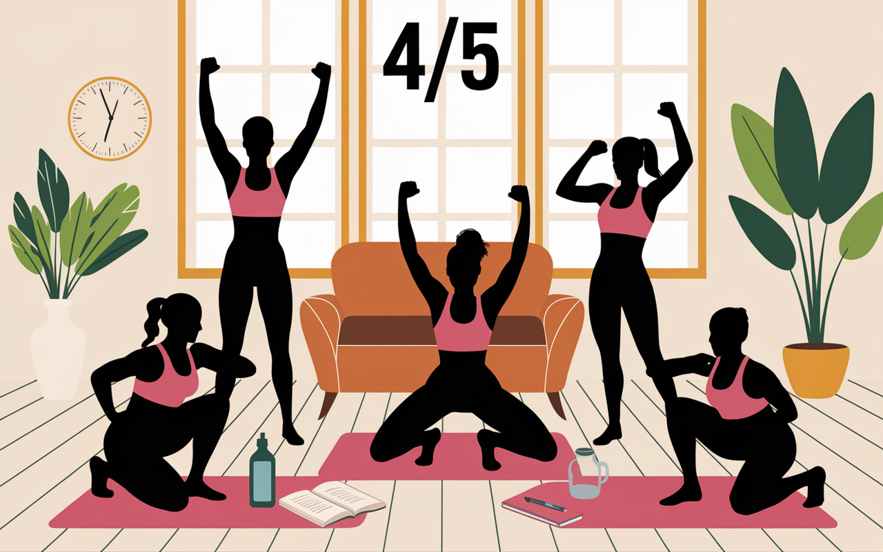 callisthenie groupe exercices salon chiffre 4,5