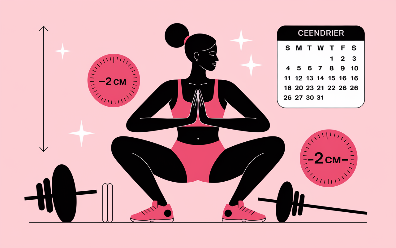 Exercices cuisses fines squats fentes perte cm