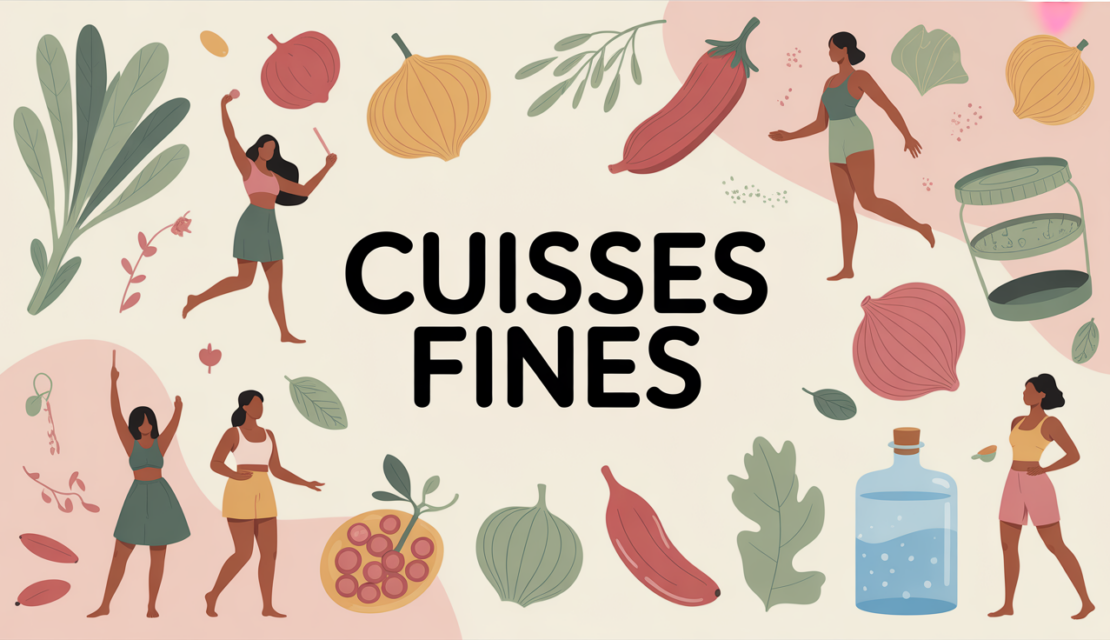 Illustration cuisses fines silhouettes femmes actives bien-être