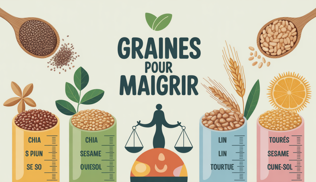 graines pour maigrir en portions sur cuilleres mesurees