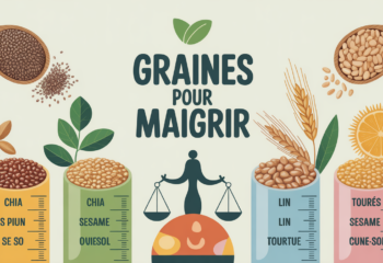 graines pour maigrir en portions sur cuilleres mesurees