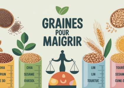 graines pour maigrir en portions sur cuilleres mesurees