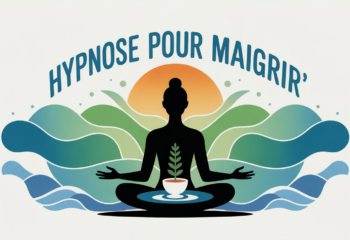 hypnose pour maigrir illustration moderne onde zen