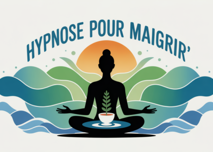 hypnose pour maigrir illustration moderne onde zen