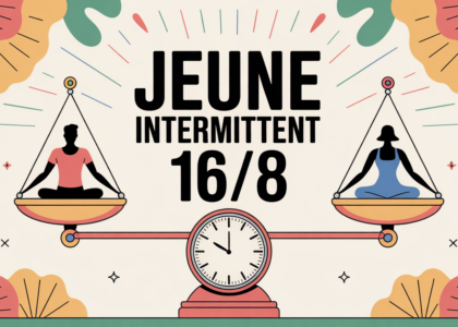 image jeune intermittent 16 8 balance horloge assiettes
