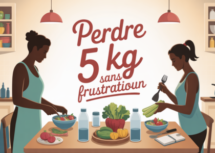 Perdre 5 kg sans frustration scène famille cuisine