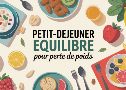 Petit dejeuner equilibre perte de poids bol yaourt flocons avoine fruits