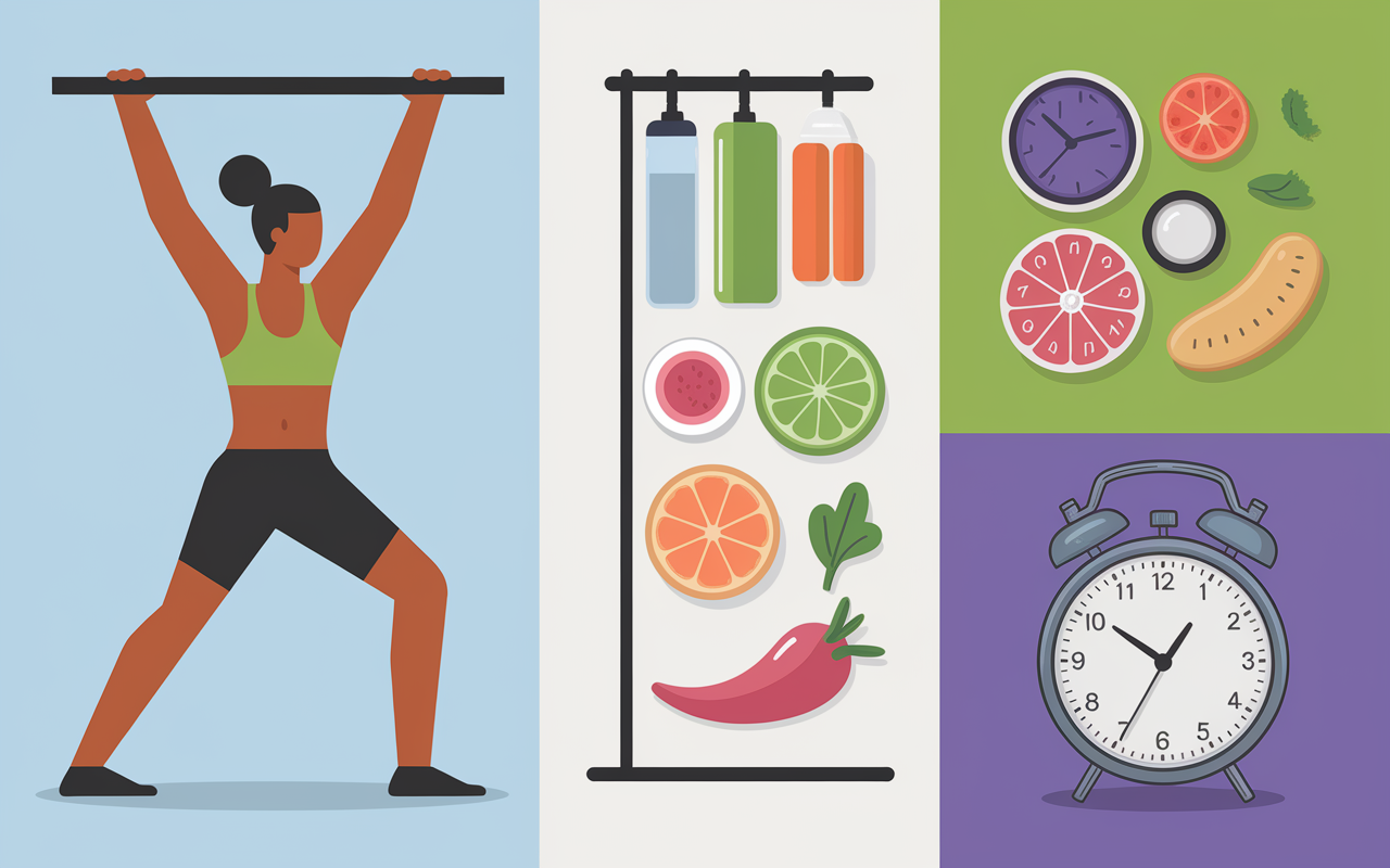 Illustration se muscler rapidement musculation, protéines, sommeil