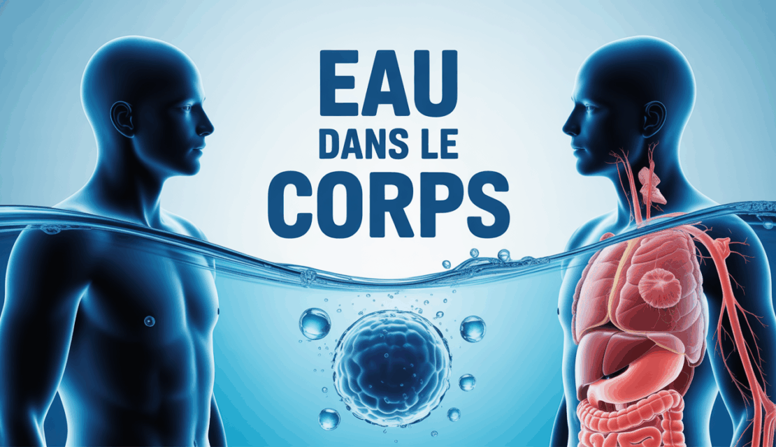 schema eau dans le corps flux equilibre hydrique