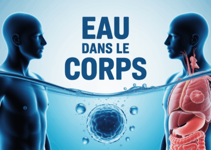 schema eau dans le corps flux equilibre hydrique