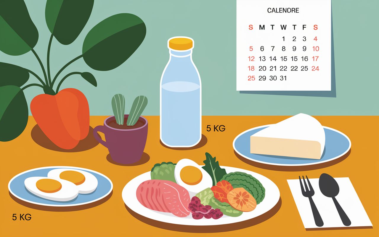 Planning menu proteine 5kg en 1 semaine
