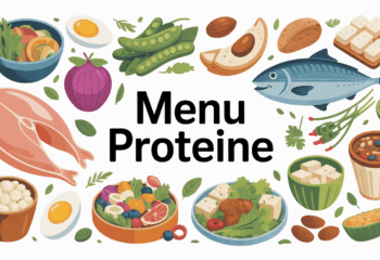 Assiette aliments proteines menu proteine