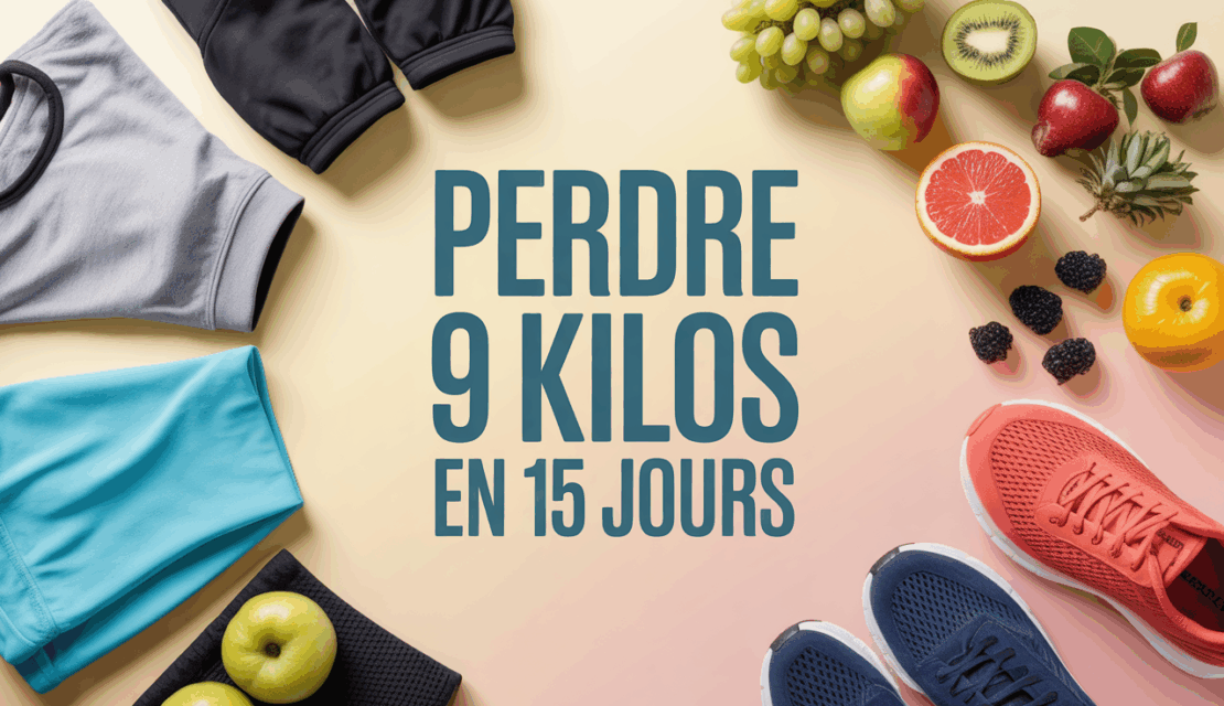 Balance, vetements de sport et fruits pour perdre 9 kilos rapidement