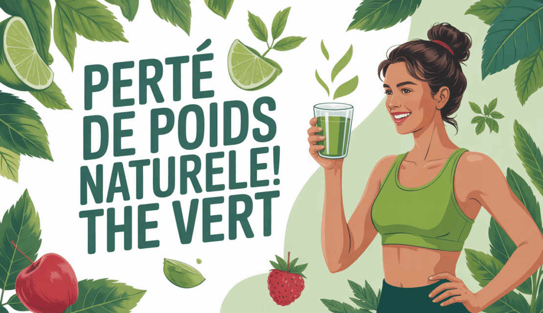 perte de poids naturelle the vert femme boit the illustration