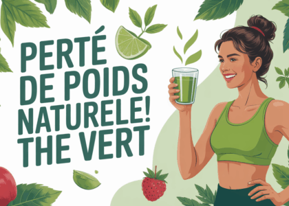 perte de poids naturelle the vert femme boit the illustration
