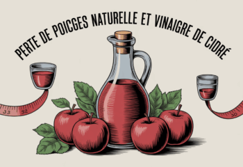 bouteille vinaigre de cidre pommes ruban mesureur perte de poids naturelle