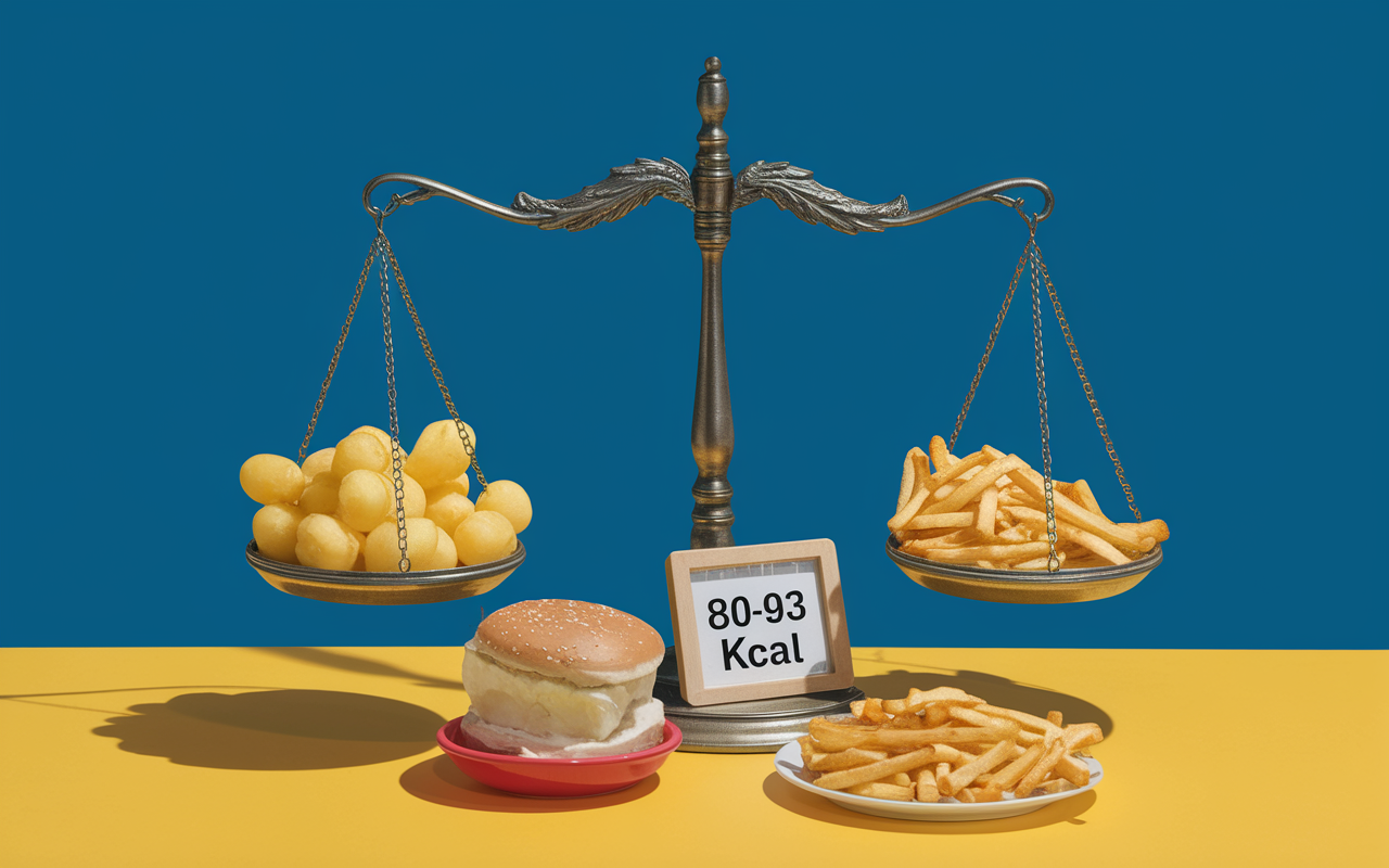 Comparatif calories pommes de terre vapeur et frites