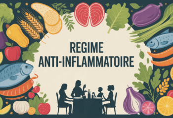 Assiette regime anti-inflammatoire legumes poissons cereales famille