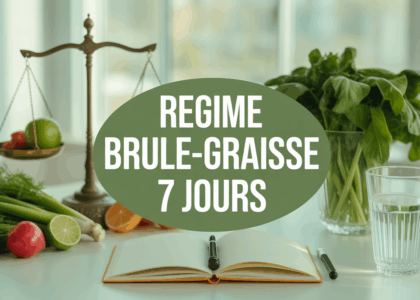 Régime brûle-graisse 7 jours balance légumes motivation