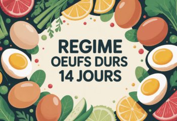 Regime oeufs durs 14 jours assiette oeufs legumes balance