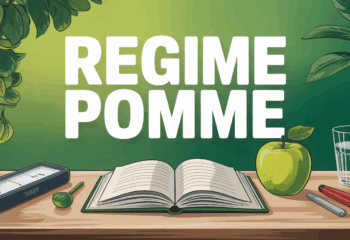 regime pomme table mètre ruban verre eau
