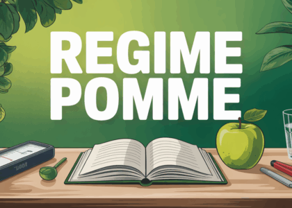 regime pomme table mètre ruban verre eau