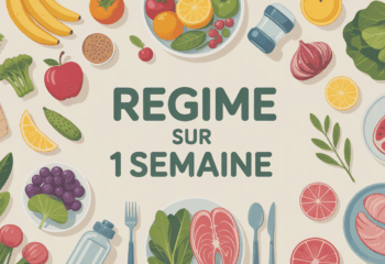 table aliments sains regime sur 1 semaine