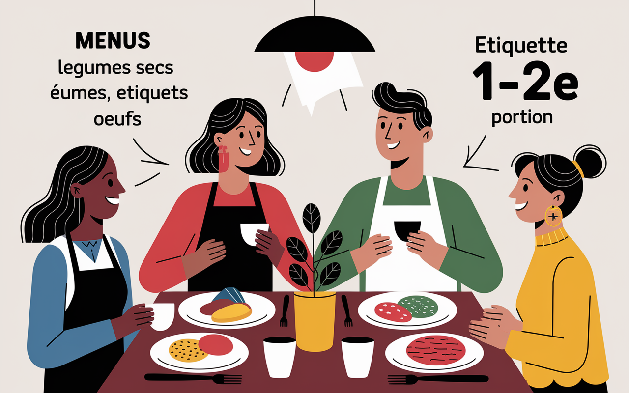 repas minceur pas cher menu economique ingredients table