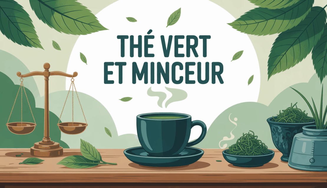 the vert et minceur sur table zen tasse the fumant balance metre