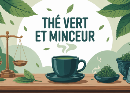 the vert et minceur sur table zen tasse the fumant balance metre