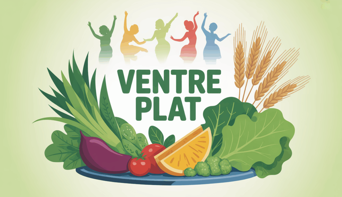 assiette équilibrée ventre plat aliments naturels