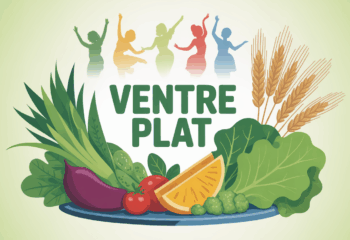 assiette équilibrée ventre plat aliments naturels