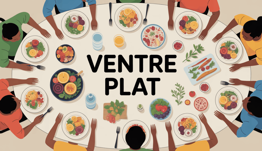 table batch cooking ventre plat hydratation