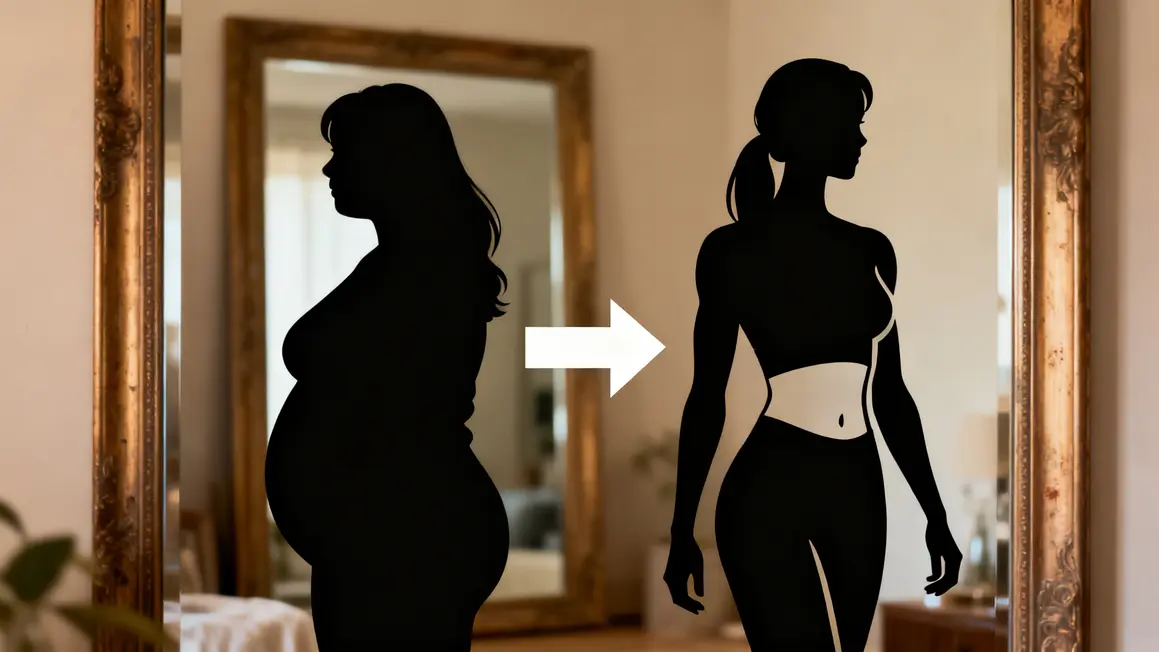 evolution silhouette periode de seche femme