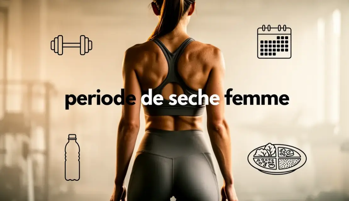 silhouette sportive et icons periode de seche femme