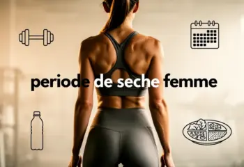 silhouette sportive et icons periode de seche femme