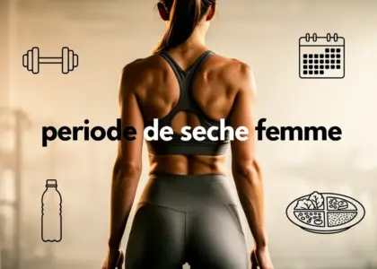silhouette sportive et icons periode de seche femme