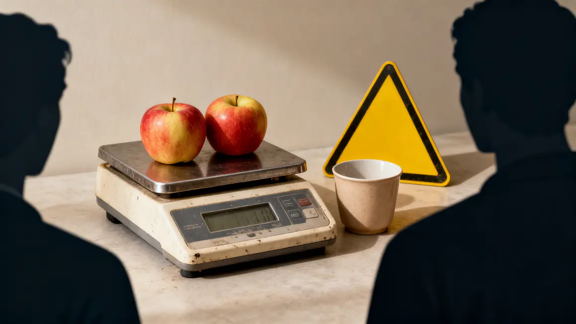 balance pommes panneau attention regime pomme
