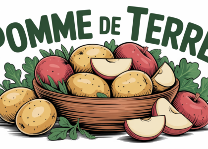 Saladier de pommes de terre avec calories de la pomme de terre