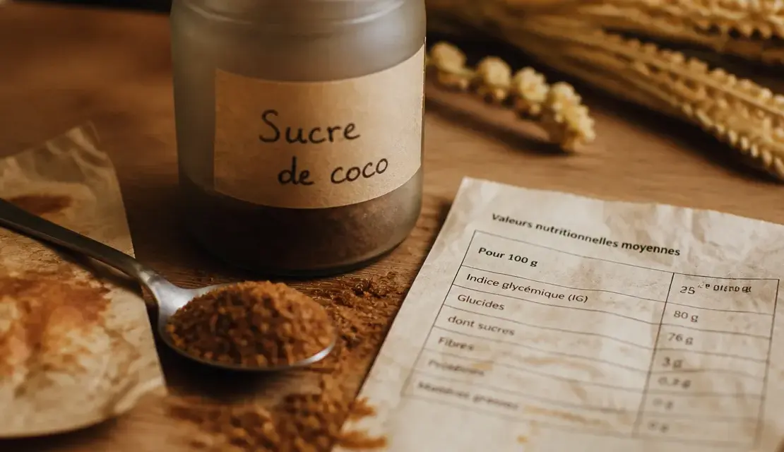Sucre fleur de coco danger : alternative saine ? Danger masqué et informations IG.
