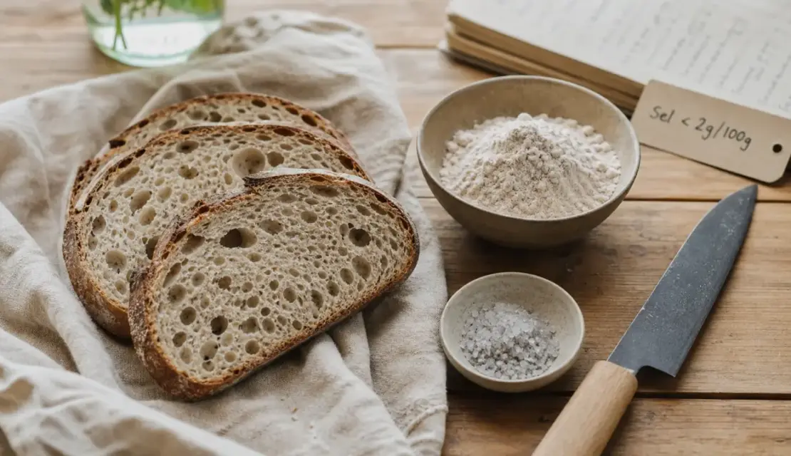 Quel est le meilleur pain pour la sante : pain complet au levain, moins de sel