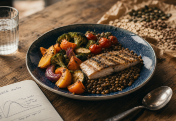 Résistance à l’insuline et perte de poids : assiette anti-pics pour stabiliser la glycémie