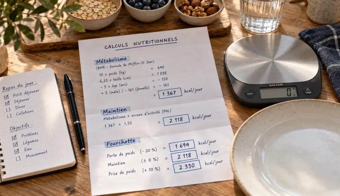 Combien de calories par jour pour maigrir : calcul calories et repères